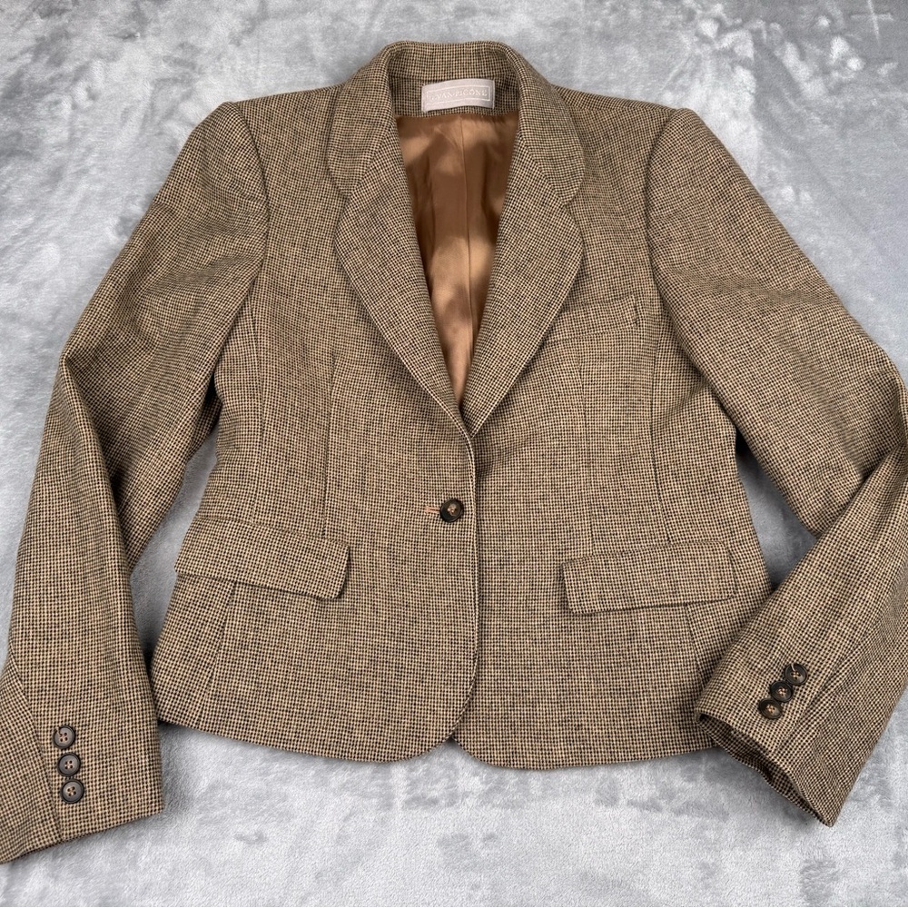 Vintage Evan Picone Wool Suit Blazer Jacket Sz 6 Preppy Old Money Academia USA